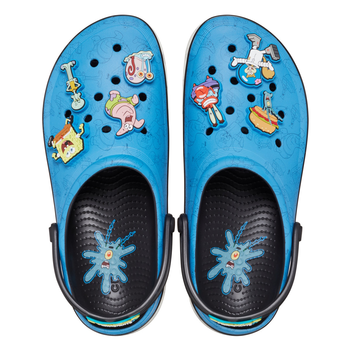 Saboti Crocs Spongebob Multi Off Court Clog Negru - Black - imagine 8